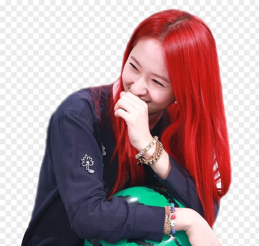 Hair Krystal Jung Red Coloring PNG