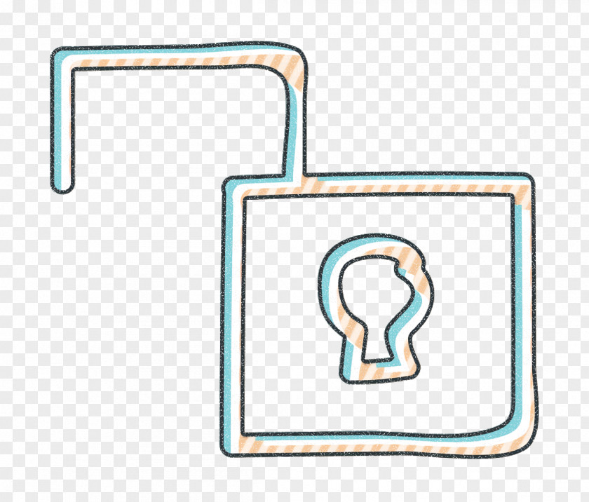 Rectangle Unlock Icon Key Safety Security PNG