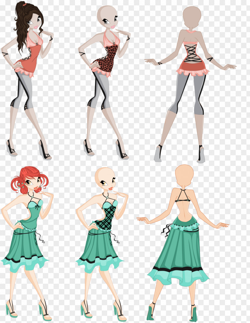 SUMMER OUTFIT Color Drawing Fan Art Palette PNG
