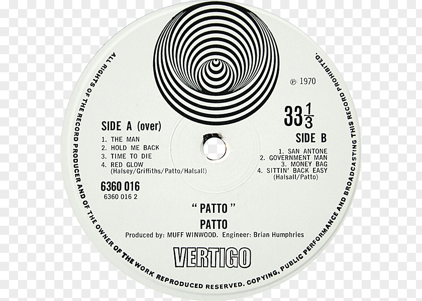 Compact Disc Black Sabbath Phonograph Record Paranoid Vertigo Records PNG