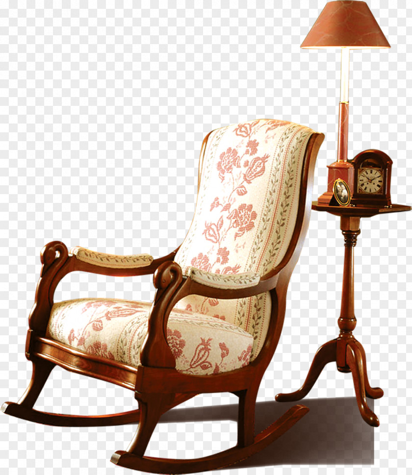 Seat Material European Pattern Floor Lamp Chair Wallpaper PNG