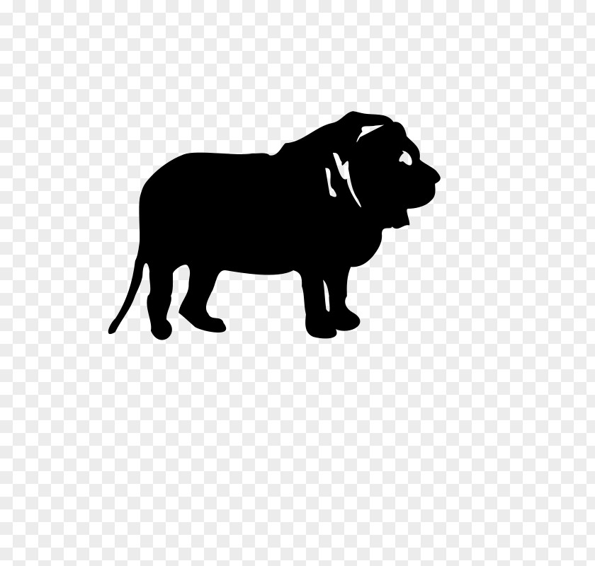 Silhouette Labrador Retriever Black And White Clip Art PNG