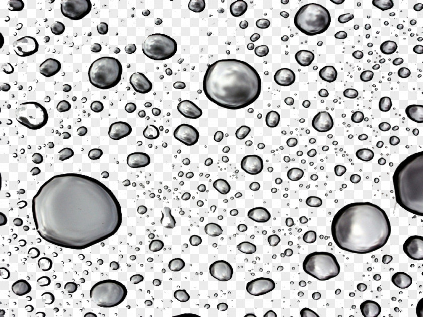 Black Water Droplets Drop Download PNG