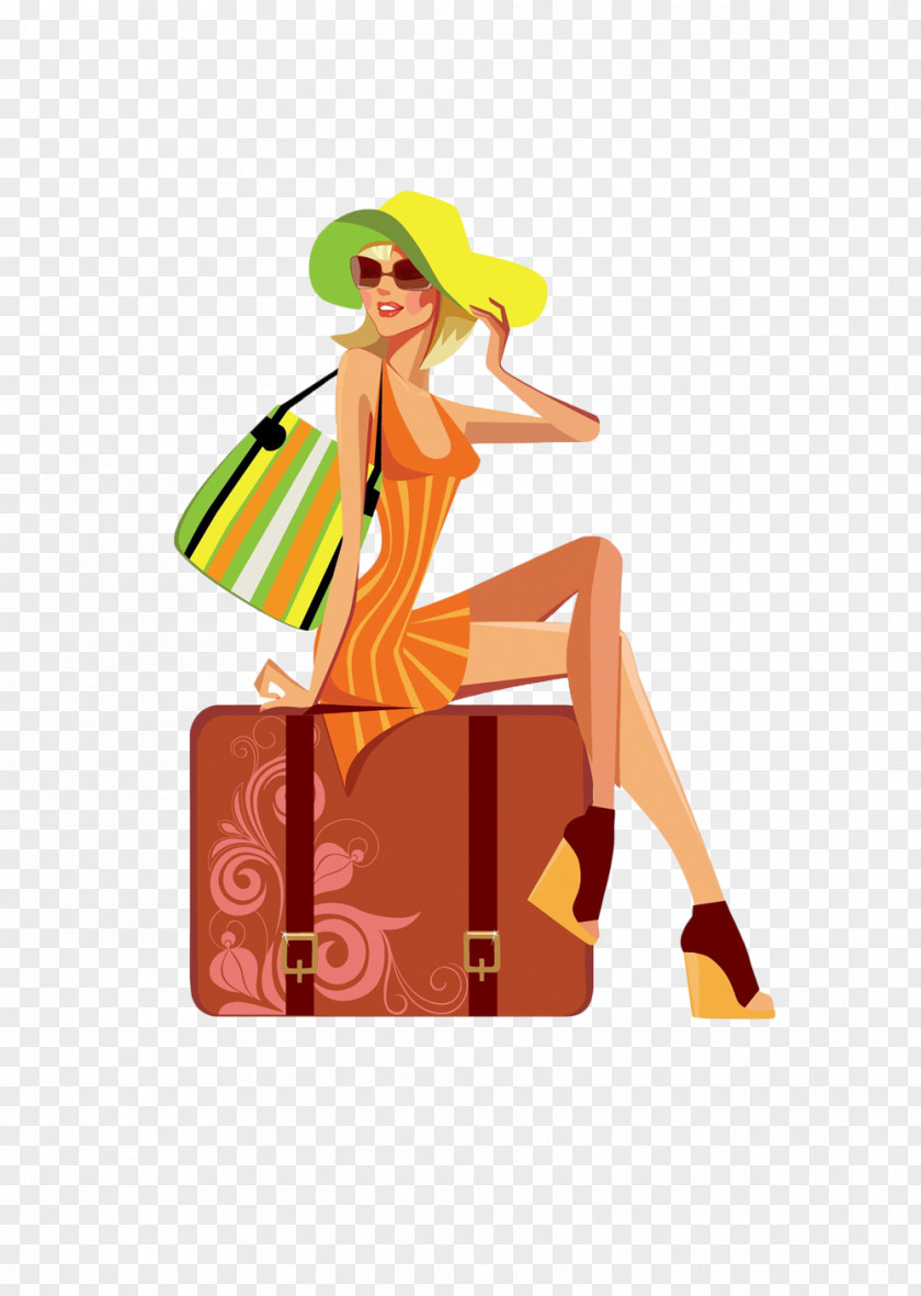 Fashion Illustration Drawing Girl PNG illustration Girl, Woman sitting on the box clipart PNG