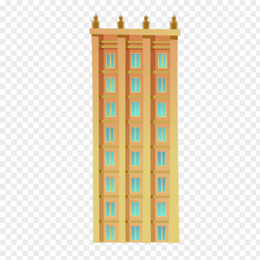 Golden Tower Building Pattern Facade Architecture PNG