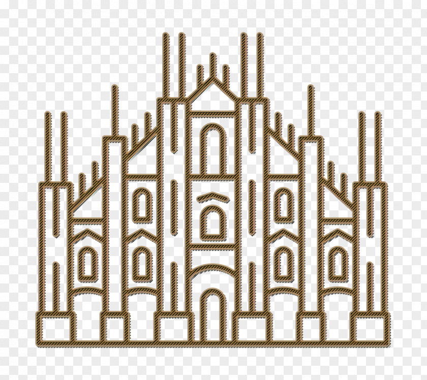Monuments Icon Travelling Duomo Di Milano PNG