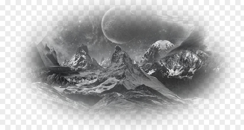 Mountain Landscape Black And White Desktop Wallpaper Photography Grayscale PNG
