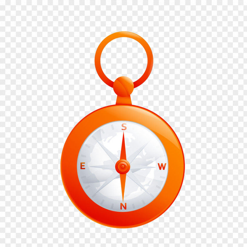 Orange Compass Server PNG