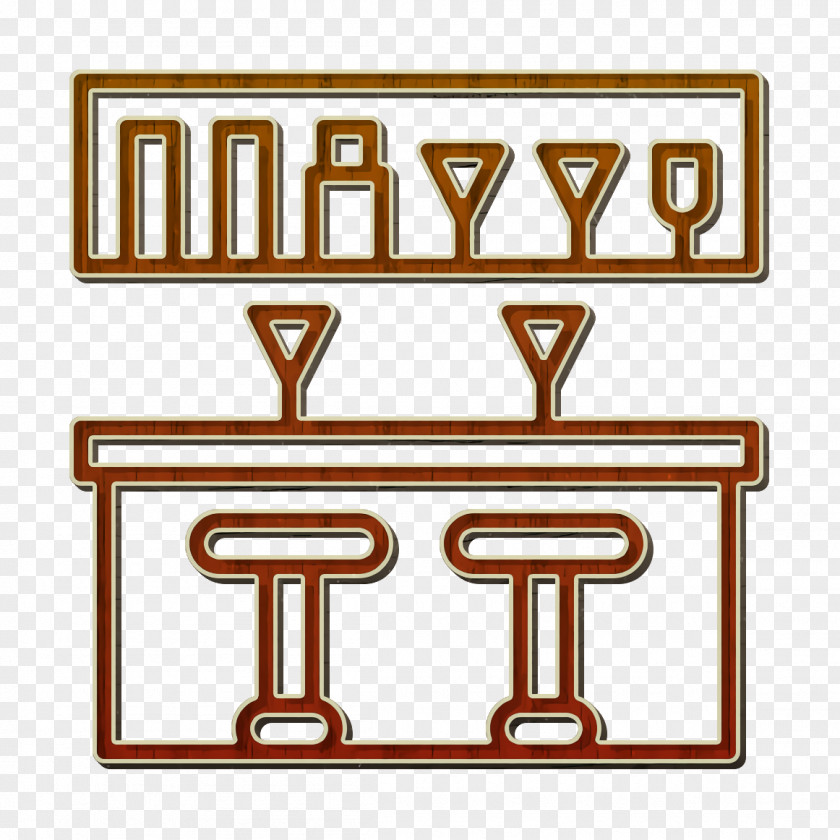 Bar Counter Icon Home Equipment PNG