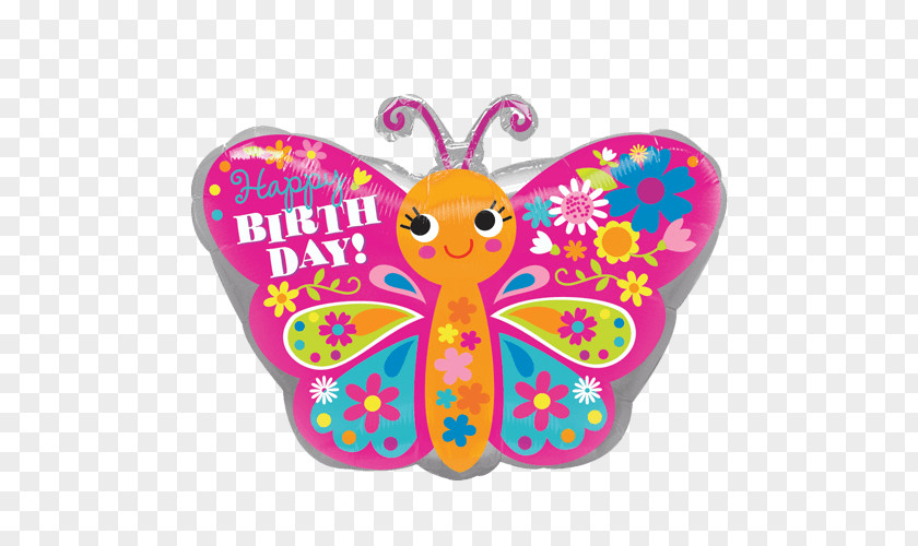 Birthday Happy To You Balloon Gift Butterfly PNG