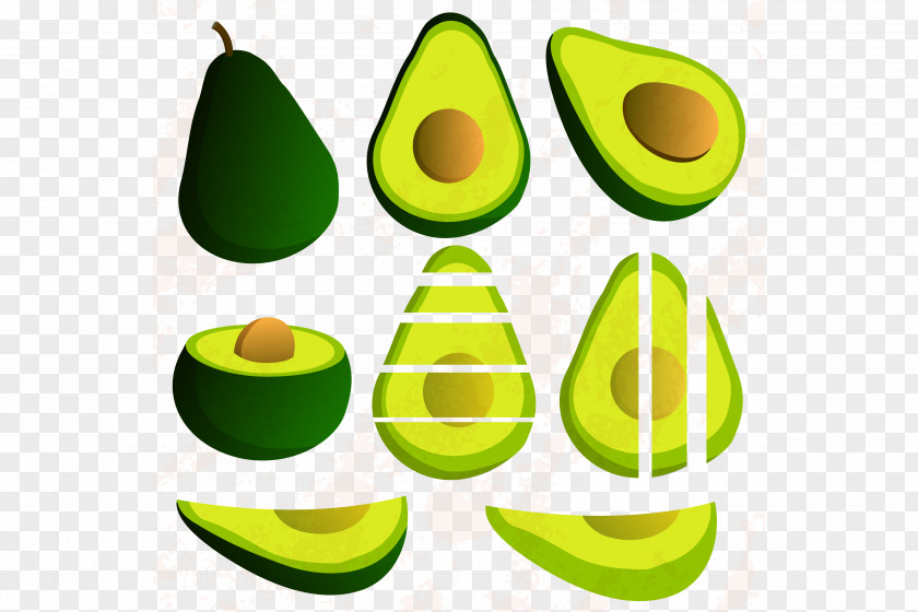Characteristic Pear Avocado Graphic Design Icon PNG