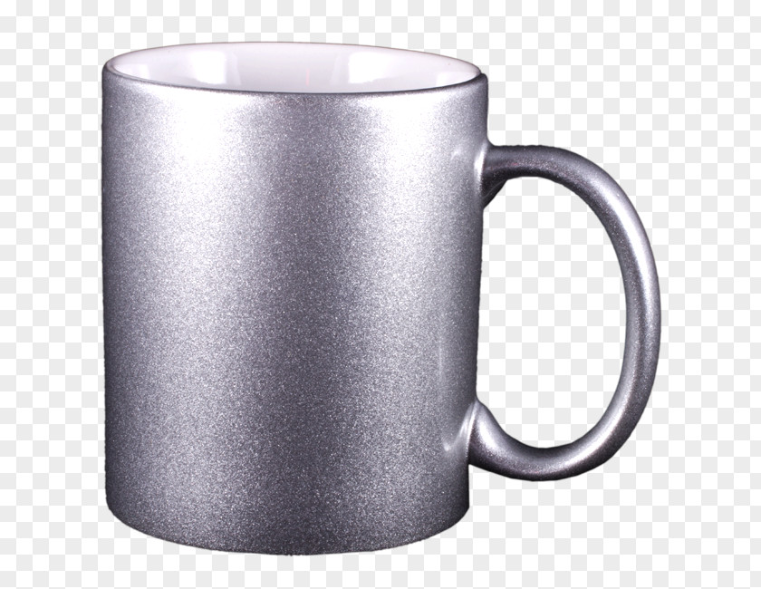 Mug Sublimation Silver Ceramic Color PNG