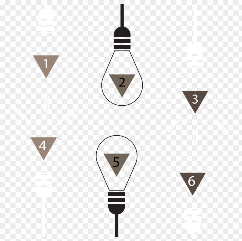 Up And Down Symmetrical Bulb Vector Designer Pattern PNG