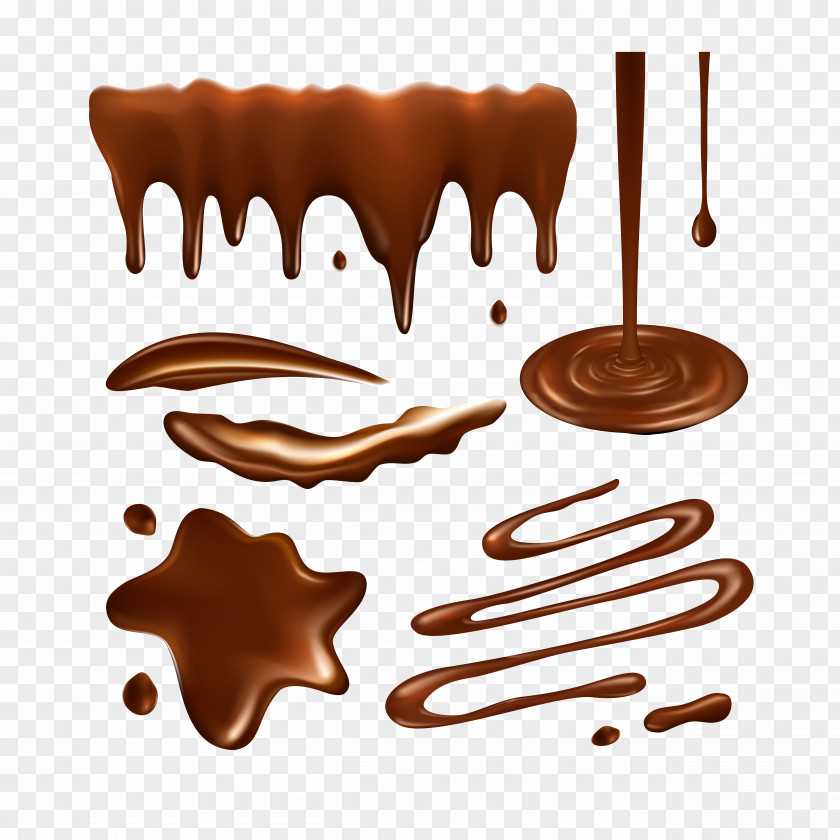 Vector Splash Of Chocolate Milkshake Truffle Bar Cupcake PNG
