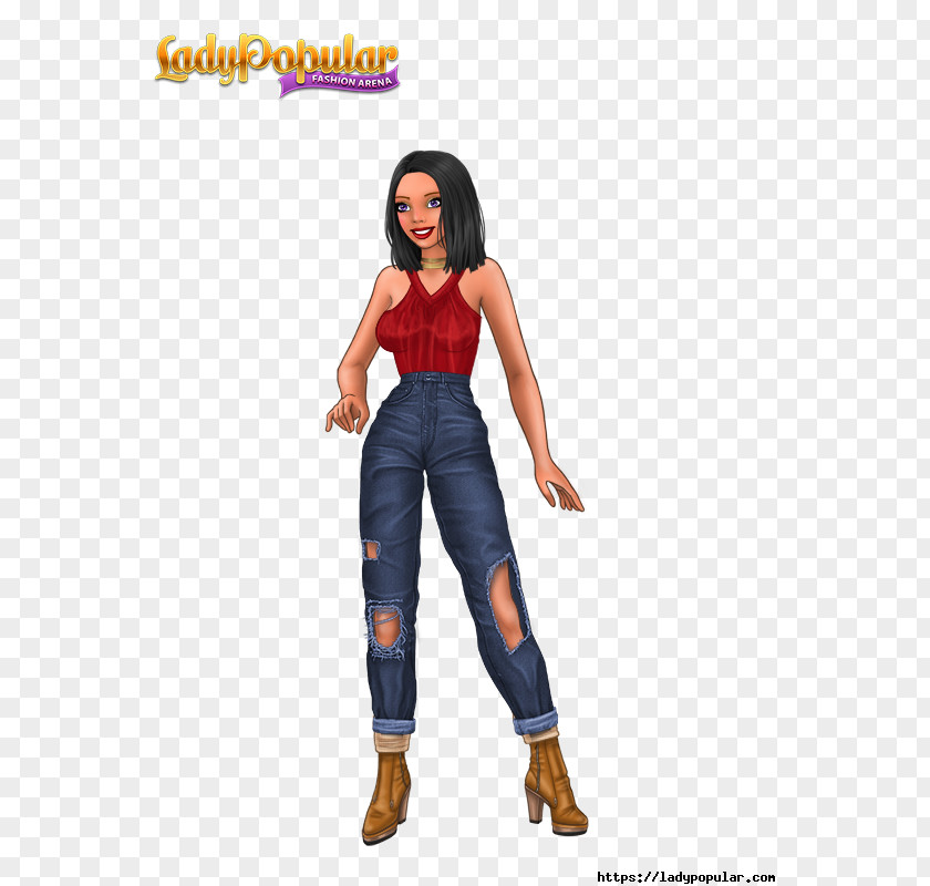 Lady Popular Fashion Game Clip Art PNG