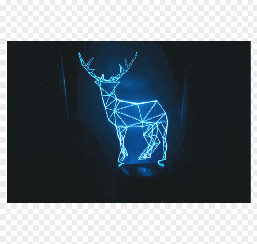 Light Reindeer LED Lamp Optical Illusion PNG