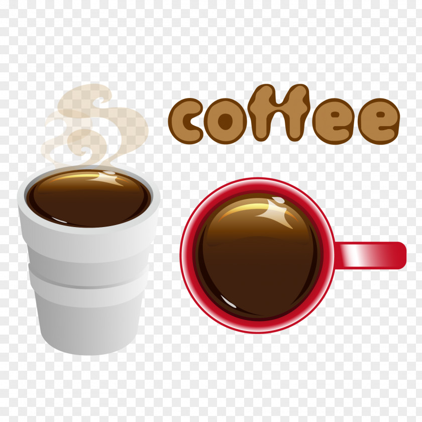 Vector Coffee, Tea Coffee Cup Espresso Cafe PNG