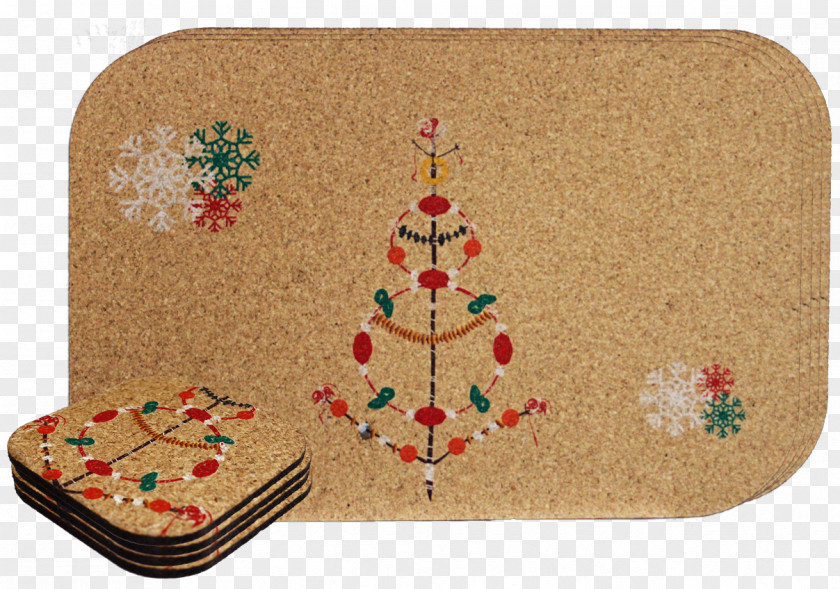 Christmas Ornament Tree Place Mats PNG