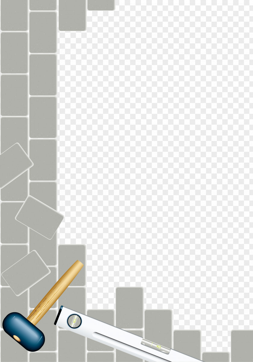 Knock The Hammer Of Wall Illustration PNG