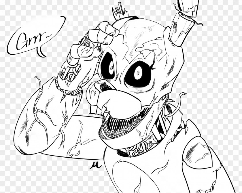 Nightmare Five Nights At Freddy's 3 Freddy's: Sister Location Coloring Book Drawing PNG