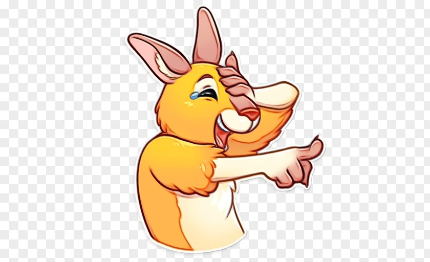 Sticker Kangaroo Cartoon PNG