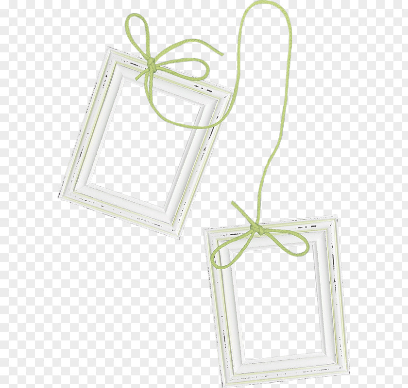White Minimalist Frame Bow Shoelace Knot Designer Rope PNG
