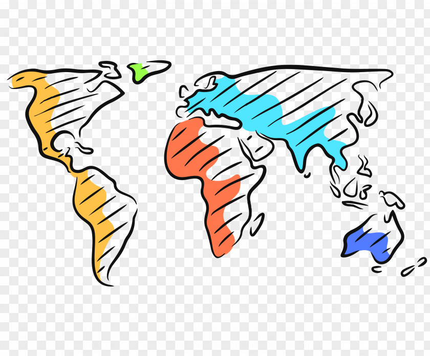 Creative World Map PNG