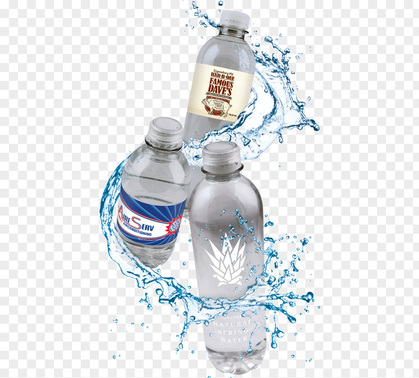 Mineral Water Label Plastic Bottle Bottled Bottles PNG