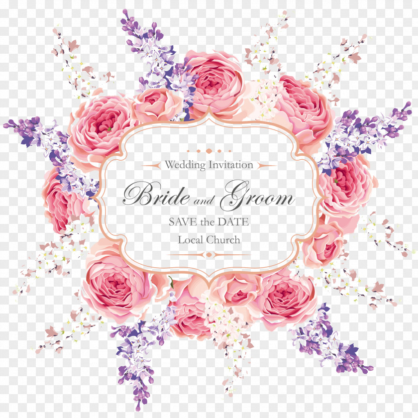 Pattern Wedding Greeting Cards Invitation PNG