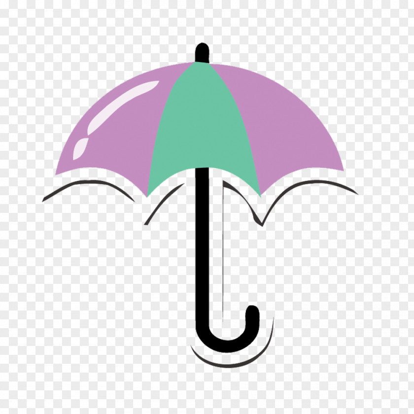Purple Umbrella Vector Material Rain PNG