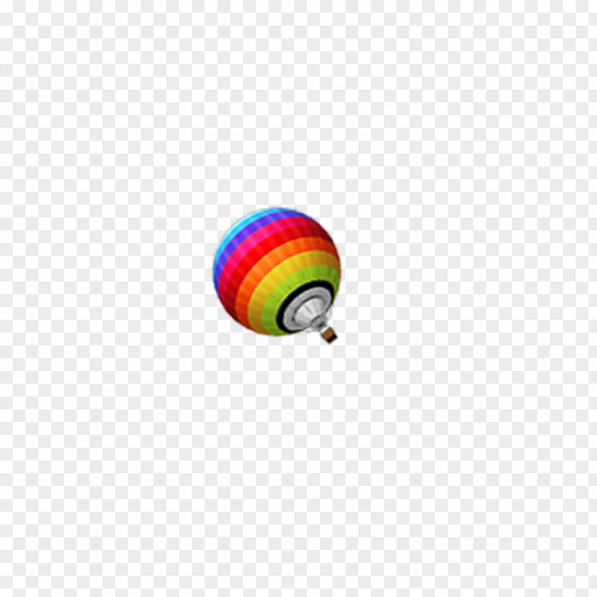 Rainbow-colored Hot Air Balloon Decoration Circle Computer Wallpaper PNG