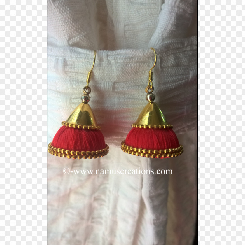 Silk Thread Earring Bead Bangle PNG