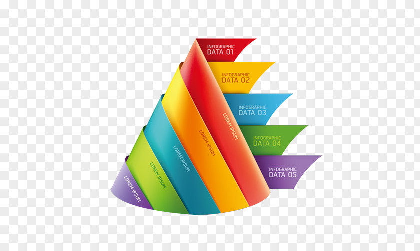 Triangular Pyramid Chart Infographic Three-dimensional Space Diagram PNG