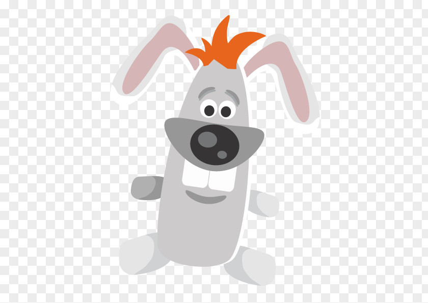 Vector White Teeth Rabbit Animation PNG