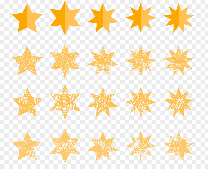 Yellow Star Of David Mathematics Euclidean Vector PNG