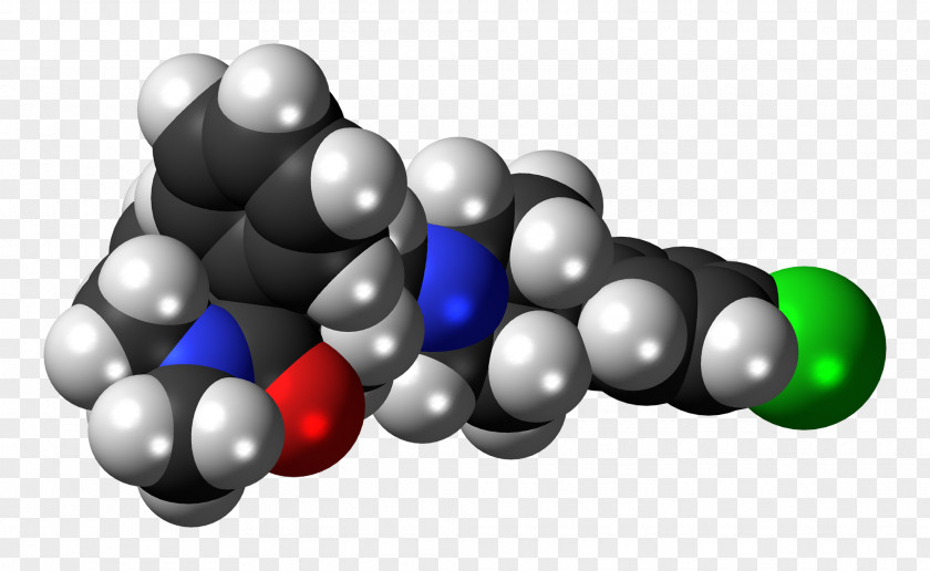 Loperamide 0 Space-filling Model Methadone 1 PNG