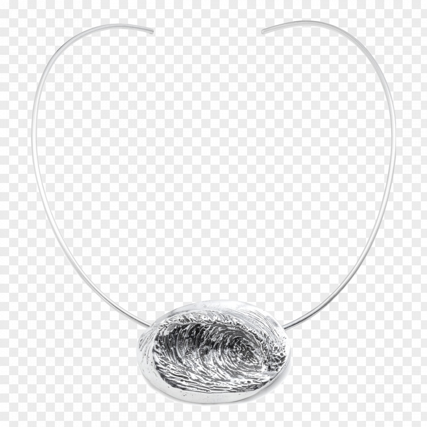 Silver Wave Necklace Body Jewellery PNG