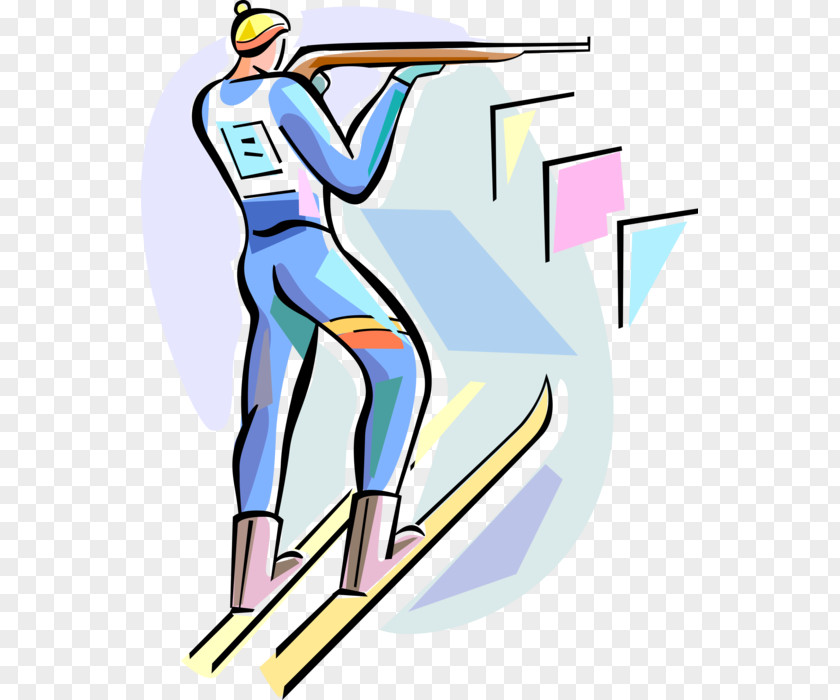 Biathlon Symbol Clip Art Illustration Winter Olympic Games PNG