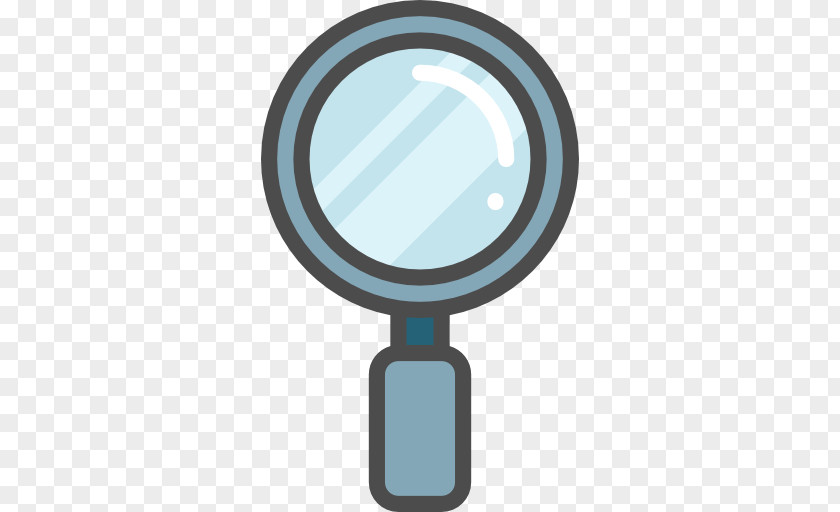 Blue Magnifying Glass Icon PNG