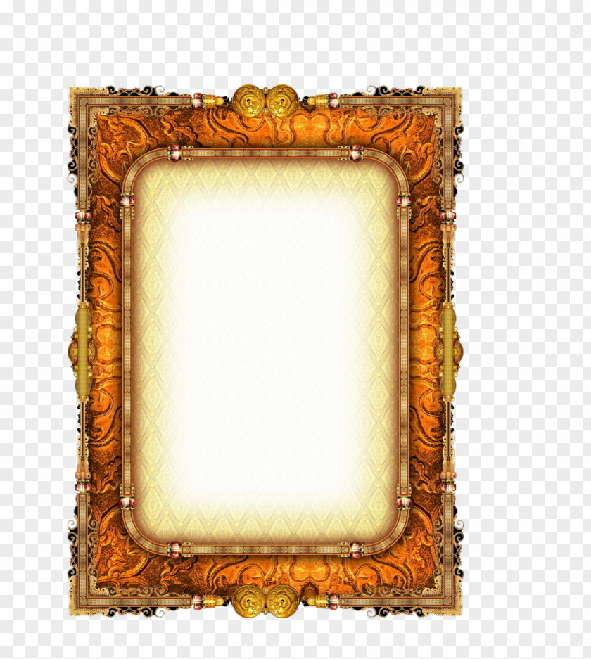Classical Mahogany Frame Free Downloads Picture Window Motif PNG