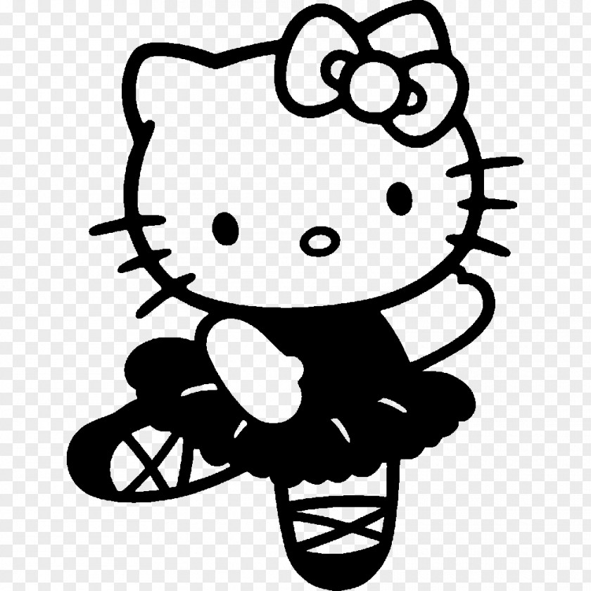 Hello Kitty Coloring Book Drawing Kitten Ballet Dancer PNG