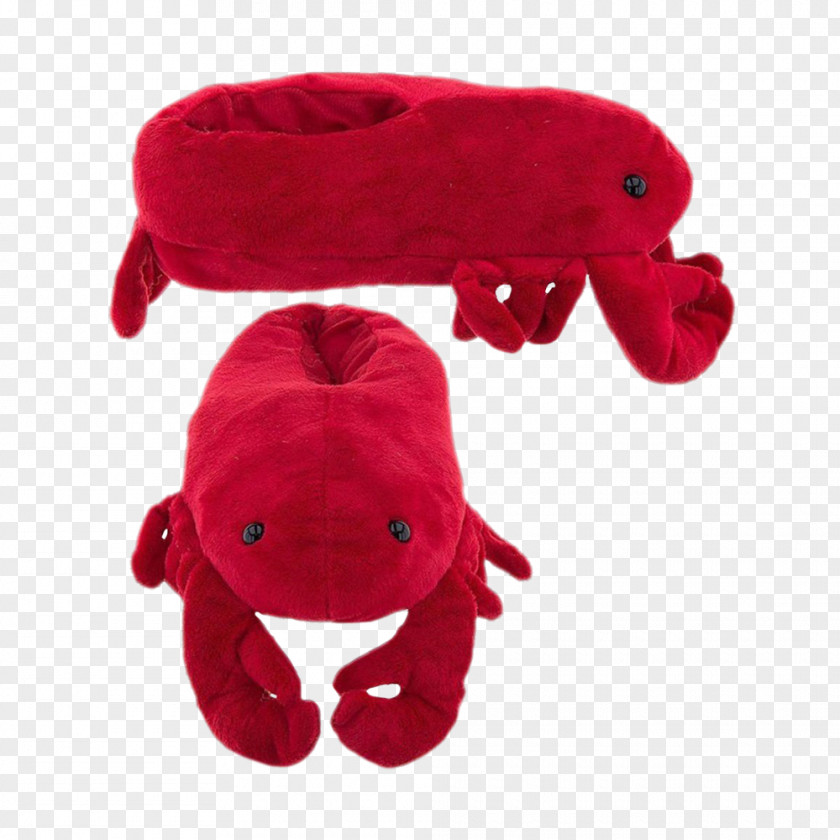 Red Slippers Slipper Plush Lobster Stuffed Animals & Cuddly Toys PNG