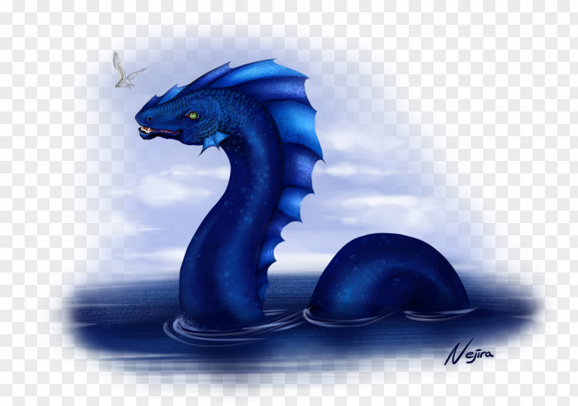 Sea Serpent Dragon Desktop Wallpaper PNG