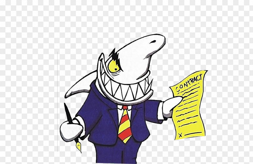 Shark Cartoon Illustration PNG