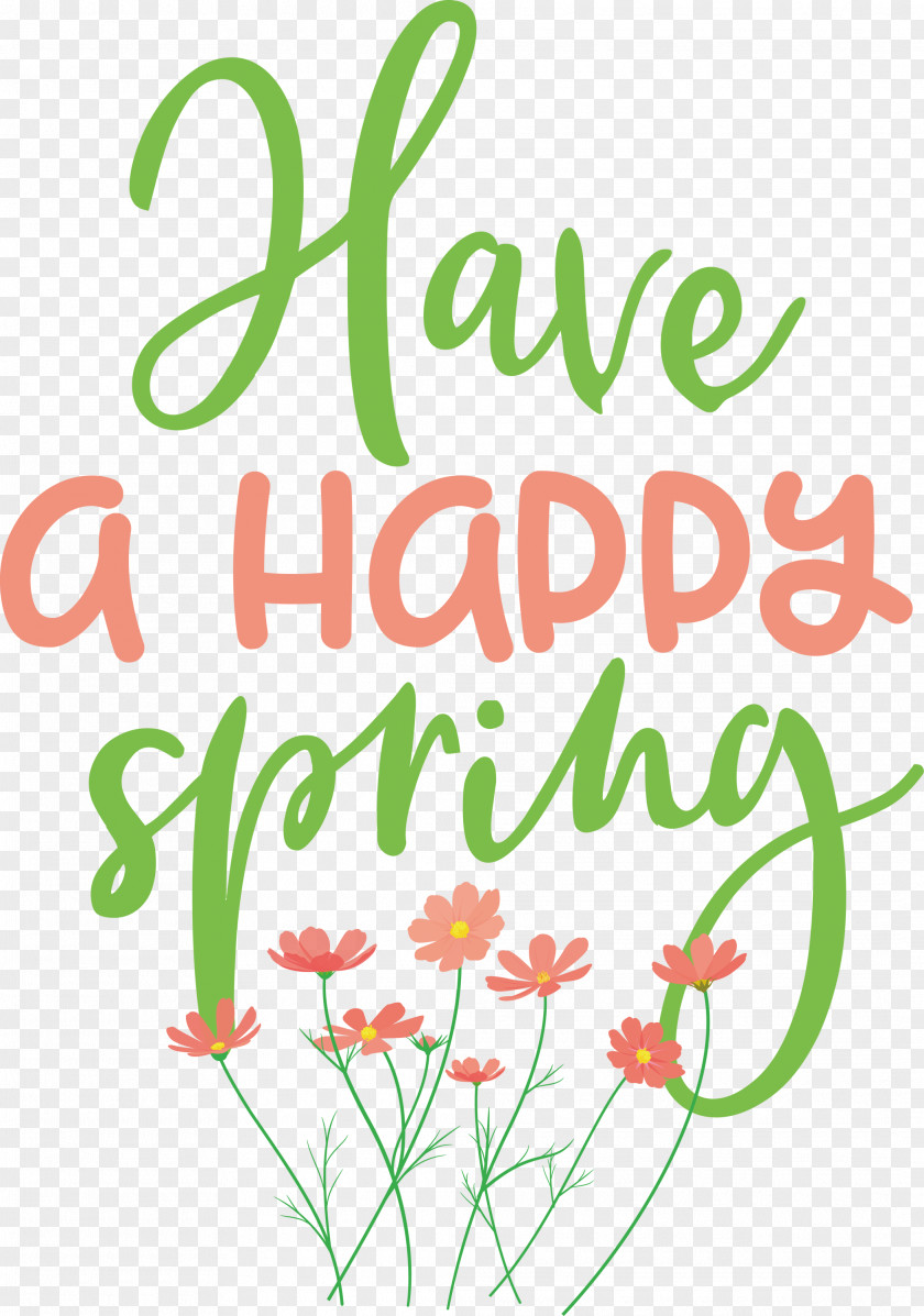 Spring Have A Happy PNG