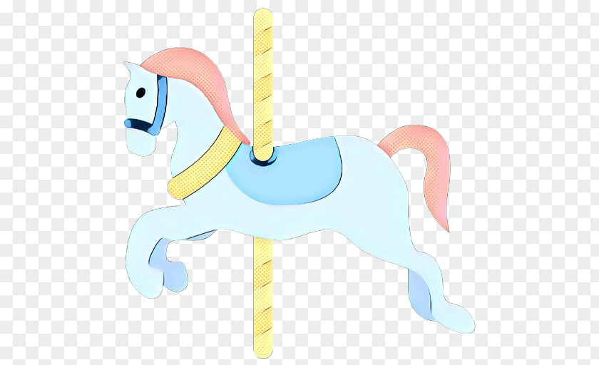 Tail Riding Toy Unicorn Cartoon PNG