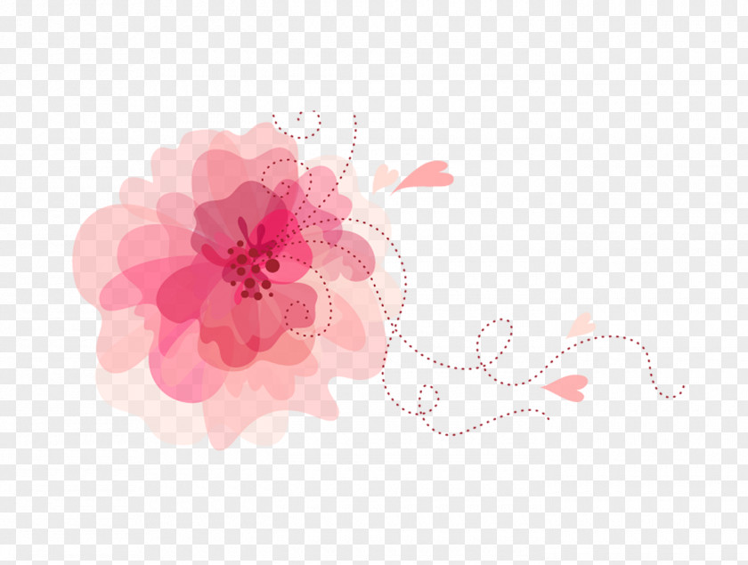 Dream Beautiful Flower Figure Pattern PNG