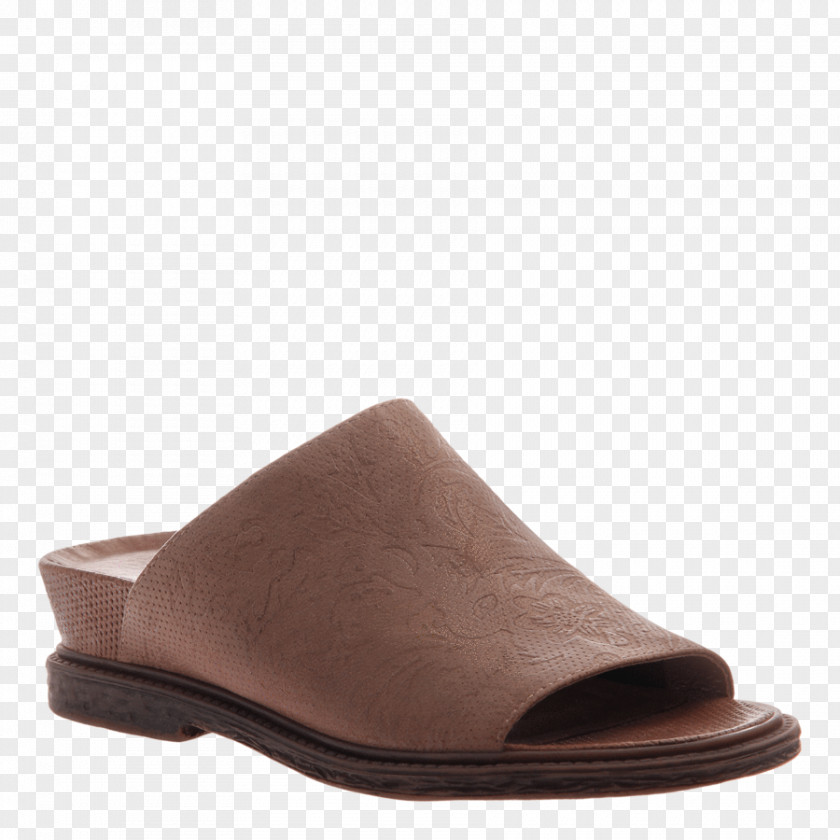 Flat Footwear Suede Slip-on Shoe PNG