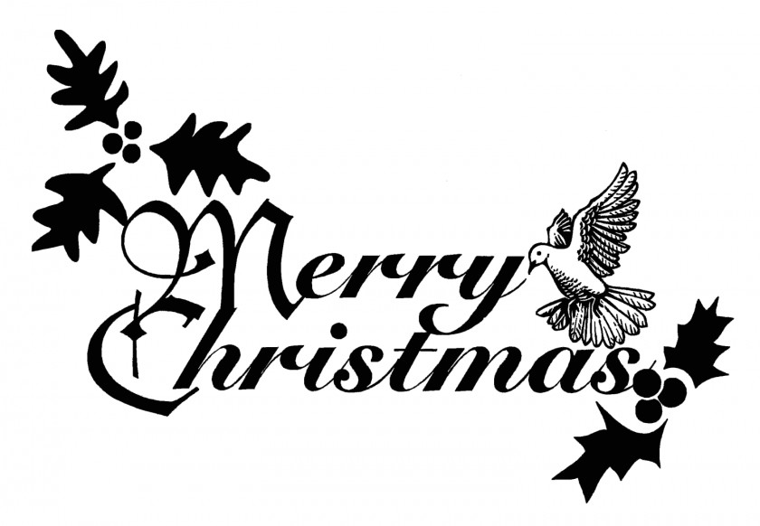 Free Black And White Christmas Clipart Religion Clip Art PNG