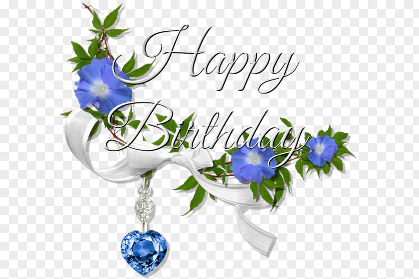 Happy Birthday Font Sapphire Pendant To You Clip Art PNG